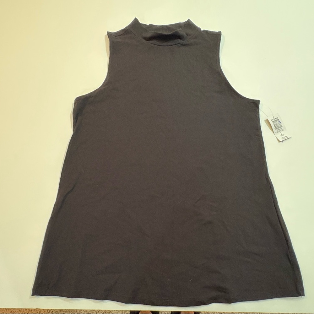 torrid Black Sleeveless Mock Neck Tank | NEW with tags